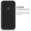 Husa Apple iPhone X / iPhone XS, Aluminiu, Negru, 43892.01