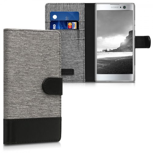 Husa Sony Xperia XA2, Textil, Gri, 44295.22