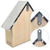 Hotel pentru insecte din lemn de pin Navaris, 24.5 x 28 x 7.5 cm, Maro, 44341