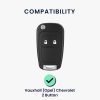 Husa Cheie Auto pentru Opel / Chevrolet - 2 Butoane, Silicon, Negru, 44441.01