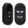 Husa Cheie Auto pentru Fiat / Lanica - 3 Butoane, Silicon, Negru, 44440.01