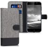 Husa ZTE Blade A6, Textil, Gri, 44462.22