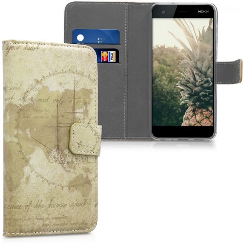 Husa Nokia 2, Piele ecologica, Maro, 44513.02