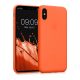 Husa Apple iPhone X / iPhone XS, Silicon, Portocaliu, 43940.69