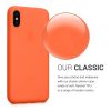Husa Apple iPhone X / iPhone XS, Silicon, Portocaliu, 43940.69