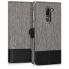 Husa Alcatel 3X, Textil, Gri, 44563.22