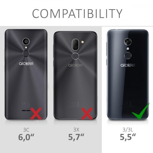 Husa Alcatel 3 / 3L, Silicon, Negru, 44556.47