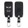 Husa Cheie Auto pentru Renault / Dacia - 4 Butoane - Keyless Go, Piele ecologica, Negru, 44637.01
