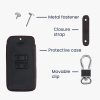 Husa Cheie Auto pentru Renault / Dacia - 4 Butoane - Keyless Go, Piele ecologica, Negru, 44637.01