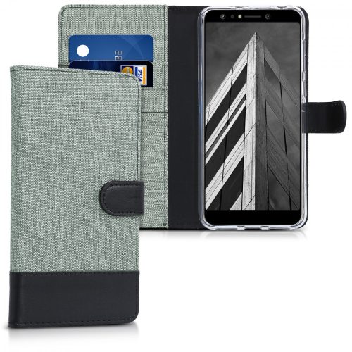 Husa Asus Zenfone 5 Lite, Textil, Gri, 44629.01
