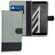 Husa Asus Zenfone 5 Lite, Textil, Gri, 44629.01
