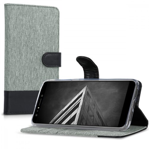 Husa Asus Zenfone 5 Lite, Textil, Gri, 44629.01