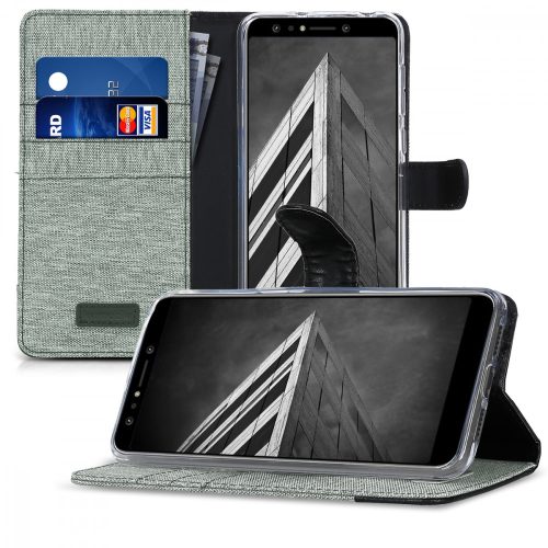 Husa Asus Zenfone 5 Lite, Textil, Gri, 44629.01