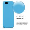 Husa Apple iPhone 5 / iPhone 5s / iPhone SE, Silicon, Albastru, 42766.23