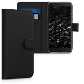 Husa Alcatel 1C, Piele ecologica, Negru, 44642.01