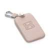 Husa Cheie Auto pentru Renault / Dacia - 4 Butoane - Keyless Go, Piele ecologica, Rose Gold, 44135.81