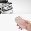 Husa Cheie Auto pentru Renault / Dacia - 4 Butoane - Keyless Go, Piele ecologica, Rose Gold, 44135.81