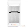 Husa pentru pachet de tigari 9 x 5.9 x 2.6 cm Pachet tigari, Kwmobile, Argintiu, Aluminiu, 44702.35