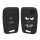 Husa Cheie Auto pentru VW - 3 Butoane - Keyless Go, Silicon, Negru, 44706.01