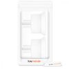 Set 2 Adaptoare de calatorie tip B pentru SUA, Kwmobile, Alb, Plastic, 44716.02
