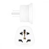 Set 2 Adaptoare de calatorie tip B pentru SUA, Kwmobile, Alb, Plastic, 44716.02