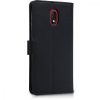 Husa Wiko Lenny 5, Piele ecologica, Negru, 44844.01