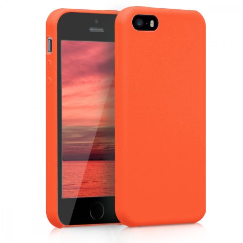 Husa Apple iPhone 5 / iPhone 5s / iPhone SE, Silicon, Portocaliu, 42766.29