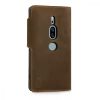 Husa Sony Xperia XZ2 Premium, Piele naturala, Maro, 45007.05