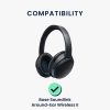 Set 2 Perne de urechi pentru casti Bose Soundlink Around-Ear Wireless II, Kwmobile, Negru, Piele ecologica, 45044.01