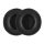 Set 2 Perne de urechi pentru casti AKG K518DJ/K81/K518LE, Kwmobile, Negru, Piele ecologica, 45051.01