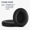 Set 2 Perne de urechi pentru casti Beats Studio 2/Studio 3 Wireless, Kwmobile, Negru, Piele ecologica, 45042.01