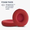 Set 2 Perne de urechi pentru casti Bose Solo 2 Wireless/Solo 3, Kwmobile, Rosu, Piele ecologica, 44516.09