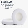 Set 2 Perne de urechi pentru casti Bose Solo 2 Wireless/Solo 3, Kwmobile, Alb, Piele ecologica, 44516.02