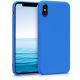 Husa Apple iPhone X / iPhone XS, Silicon, Albastru, 43940.104