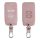 Husa Cheie Auto pentru Renault / Dacia - 4 Butoane - Keyless Go, kwmobile, Piele ecologica, Roz, 44637.03