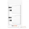 Set 2 Adaptoare de calatorie tip I pentru Australia, Kwmobile, Alb, Plastic, 45145.02