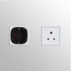 Set 2 Adaptoare de calatorie tip D pentru India, Kwmobile, Negru, Plastic, 45147.01