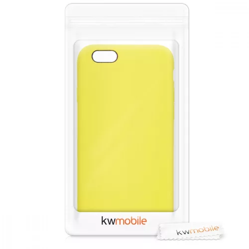 Husa Apple iPhone 6 / iPhone 6s, Silicon, Galben, 40223.75