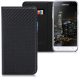 Husa Samsung Galaxy J3 (2016), Piele ecologica, Negru, 45157.01