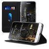 Husa Samsung Galaxy J3 (2016), Piele ecologica, Negru, 45157.01