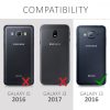 Husa Samsung Galaxy J3 (2016), Piele ecologica, Negru, 45157.01