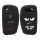 Husa Cheie Auto pentru Audi - 3 Butoane, Silicon, Negru, 42978.03