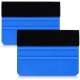 Set 2 Raclete cu pasla moale 4 inch, Kwmobile, Albastru/Negru, Plastic, 45203.04