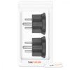 Set 2 Adaptoare de calatorie tip D pentru Emiratele Arabe Unite, Kwmobile, Negru, Plastic, 45236.05