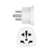 Set 2 Adaptoare de calatorie tip D pentru Emiratele Arabe Unite, Kwmobile, Alb, Plastic, 44716.05