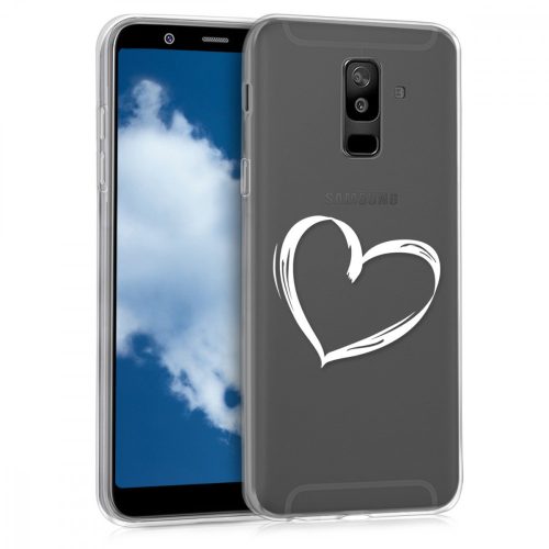 Husa Samsung Galaxy A6 Plus, Silicon, Alb, 45261.01