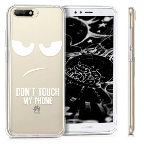 Husa Huawei Y6 (2018), Silicon, Alb, 44877.03