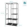 Dulap Navaris cu usa rulanta, 6 compartimente, 88 x 170 x 45 cm, 45294.01