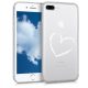 Husa Apple iPhone 8 Plus / iPhone 7 Plus, Silicon, Alb, 45352.01