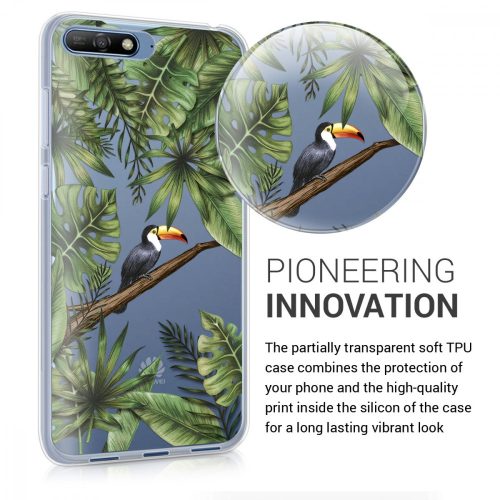 Husa Huawei Y6 (2018), Silicon, Verde, 45413.03